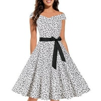 Haljina Ženska vintage haljina 1950-ih Retro rukava za zabavu bez rukava