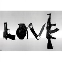 Posterazzi Impst4702R Love Poster Print by Steez - In