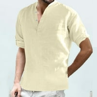CLlios Muns Casual posteljina majica s dugim rukavima velika i visoka tanka fit majica plaža Tee