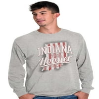Mapa majice s dugim rukavima Majice T-majice Indiana Hoosier Država SAD Midwestern Suvenir