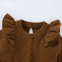 koaiezne babys djevojke dječake čvrsto proljeće zimske dugih rukava pletene džemper čipka za romper