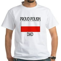 Cafepress - ponosni poljski tata bijela majica - Muške klasične majice