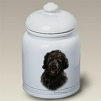 Najbolje od pasmina Goldendooodle Black Stonere Ceramic Doggie Tretman Jar