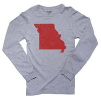 Missouri Red Republichan - Izborni silueta Muška majica dugih rukava