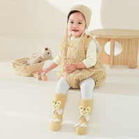 3D Baby Winter Sliper Socks Slatka koljena High Čarapa Dojenčadi Toddlers Čarape Boy Girls Fleece toplo