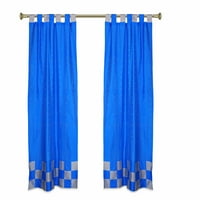 Eklektični CORAL Indijski sari Curtains Torp za zavjese -36W 63l