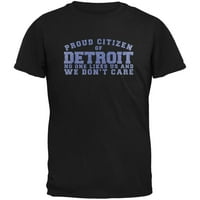 Ponosan da niko ne voli majicu Crna omladinska majica Detroit - omladinski veliki