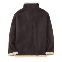Duks za muškarce Plus veličine -Fur 'kožna jakna od ovratnika Vintage zgušnjava kaput ovčje jakne zimski