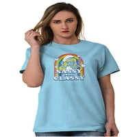 Smurfette Sassy Classy Smurf Rainbow Ženska grafička majica Tees Brisco Brends L