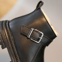 Girls Anket Boot Fashion Dječje modne čizme Engleski stil Jednokrevetne čizme Bočni patentni patentni