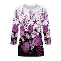 Fragarn ženska bluza, ženska slatka tiskana, ležerna labava lagana svjetlosna pulover bluza za prevelike