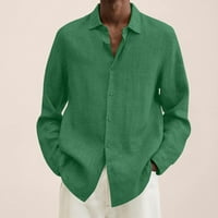 Simplmasygeni Muška čišćenje modne dugih rukava džemper Štampanje labave dukseve vrhovi majica Ljetni