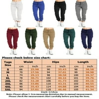 Ženske lounge hlače nacrtavanje treninga Joggers Track Hlače Travel Casual elastični džepovi struka