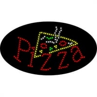 Sve neon l-hp pizza animirani LED znak 15 '' 27 ''