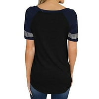 Košulje za žene za žene vrhovi bluze s kratkim rukavima Thers The Regularne fit pulover majice Majice