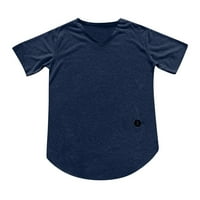 Mgaohoen Clearence Muška košulja Prozračna fitness vlaga Wicking majica Soft V izrez Plus Veličina vježbanja
