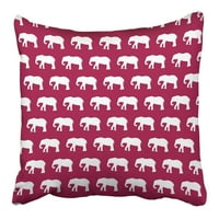 Šareni Afrički uzorak bijelih slonova slatka životinja za bebe zabavu smiješno indijski poklopac jastuka