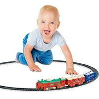 Geroge set Božićni božićni vlak vlak igračka željeznička pruga Električna opseg automobila Električna
