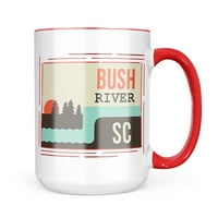 Neonblond USA Rivers River River - Južna Karolina Poklon za ljubitelje čaja za kavu