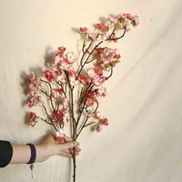 Umjetno cvijeće Umjetna cherry breskva cvjeta svilena cvijeća kućna zabava cvjetni dekor
