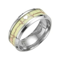 Keusn Europe i Amerika Titanijum čelični svijetli čarobni prsten Fluorescentni prsten W