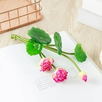 Boch buket umjetni lotos-list cvijeće vodene ljiljane lažne biljke Početna Dekor