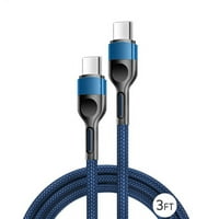 3FT USB C do USB-C kabela, TTECH USB tip C Punjač Brzo punjenje USB C kabel za Samsung Galaxy S22 S22 +, S21 S21 + ultra 5g, bilješka 20 10, piksela, univerzalna