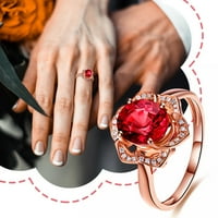 Jewelry Dame Fashion Red Rose Circon prsten VALENE Prsten za prsten prsten
