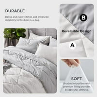 Bjekada Bijeli kralj Komforper set - reverzibilni krevet u torbi sa udobnosti, posteljina, jastučnice