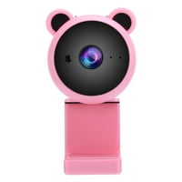 Web kamera sa mikrofonom, USB slatka web kamera za laptop ružičaste