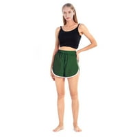 Žene Sportske kratke hlače Side prugaste vruće hlače Prozračne trke Yoga Dance Actither odjeća Ljetna
