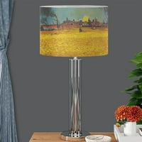 Ljetna večernja svjetiljka Shade PVC Tkanina za kućno dekor Wheatfield sa postavljanjem sunca Sun Lampshades