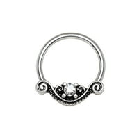 Ornatski dizajn od nehrđajućeg čelika Snap-in Carnive Prsten zvona