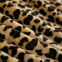 Merrylife crna, smeđa leopard poliesterski bacanje, 60 50
