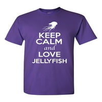 Budite mirni i ljubavni jellyfish žele za životinje ljubavnika za odrasle majica