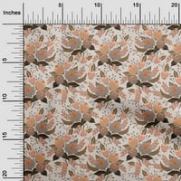 Onuone viskoza šifon ruža smeđa tkanina cvjetna haljina materijal tkanina za ispis tkanina sa dvorištem široko