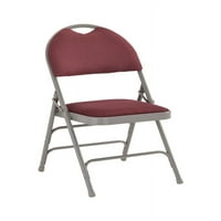 Udjela ekstra velika ultra premium trostruka burgundna tkanina metalna preklopna stolica s jednostavnom