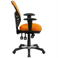 UrbanPro savremena srednja pozadina mrežasta ordinacija za okretna stolica u narančastoj boji