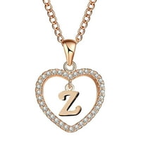 Mnjin Fashion Women Poklon Engleski slovo Naziv lančane privjeske ogrlice nakit Z