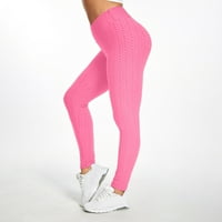Puntoco Yoga hlače, mjehurić Hip dizanje fitness tekući visoki struk joga hlače posebne ponude ružičaste