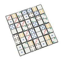 Plastic Domino Set Domino Igra Domino Podesite domine sa šarenim doc dominoes Game Set Dvostruki SI domina Postavite plastičnu prijenosnicu Interaktivna igra sa šarenom tačkom