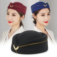 Stewardesa šešir elegantna značka za vez Ugodna ukrasna ukrasna prerušavanja vunene žene zračne hostese