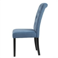 Duh up umjetnička tkanina s tufa parsons stolica u plavoj boji