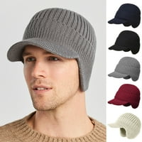 Žene Muškarci Zimska šešir Čvrsta boja uho Zaštita držite zadebljani elastični hladno-otporni u unise