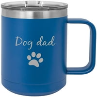 Pas tata nehrđajućeg čelika vakuum izolirana od putne šalice za kavu sa klizačem poklopca, plavom bojom