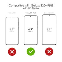 Razlikovanje Clear Shockofofofoff Hybrid futrola za Galaxy S Plus 5G - TPU branik, akrilni leđa, zaštitnik