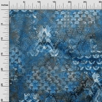Onuone pamučno kamebric srednje plave tkanine apstrakte haljina materijala tkanina za ispis tkanina