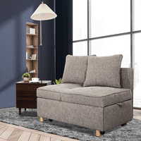 Futon kauč na razvlačenje, 4-invertibilna ležaljka, višenamjenski spavač stolica s povlačenjem posteljine