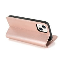 Samimore iPhone plus 6.7 Kućica sa zglobom zipper Wallet [Slots kartica] Premium PU kožna koža [retro