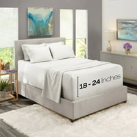 Postavljen za krevet 16 - 24 duboka ekstra ekstra mekani mikrofiber listovi za plavoću za krevetu od